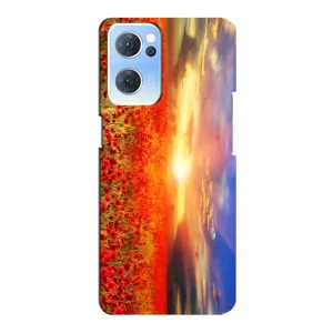 Чохол з картинкою (Стильні) OPPO Reno7 5G - (AlphaPrint) (Поле тюльпанів)