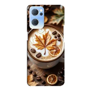 Чохол з принтом «Пряна кава» для OPPO Reno7 5G