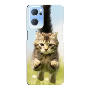 Чохли з Котиками для Oppo Reno7 5G (VPrint) (Прижок кота)