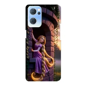 Чохол Рапунцель для Oppo Reno7 5G (Рапунцель на вежі)