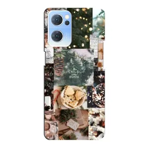 Різдвяні, Святкові Чохли для OPPO Reno7 5G (Різдвяний колаж)