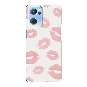 Чохол з розовим принтом для Oppo Reno7 5G (Рожеві губи)