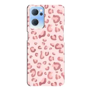 Чохол з розовим принтом для Oppo Reno7 5G (Рожевий леопард)