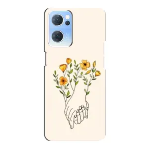 Чехлы для любимой на Оппо Рено 7 (5G) (VPrint) (Руки любви)
