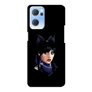 Чохли Венсдей на Oppo Reno7 5G Уенсдей (AlphaPrint) (серйозна Венздей)