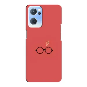 Чехлы с Гарри Поттером для Oppo Reno7 5G (AlphaPrint) (шрам и очки)