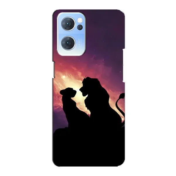 Чохол з принтом «Силует Сімба і Налу» для OPPO Reno7 5G Чохол з принтом «Силует Сімба і Налу» для OPPO Reno7 5G