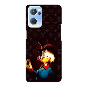 Чехли для Oppo Reno7 5G - Скрудж МакДак Louis Vuitton (PREMIUMPrint) (Скрудж з ботліантом)