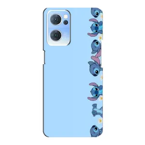 Чохол з принтом Стіч на OPPO Reno7 5G (Стіч фон)