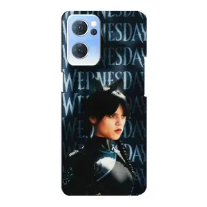 Чохли Венсдей на Oppo Reno7 5G Уенсдей (AlphaPrint) (Венздей кішка)