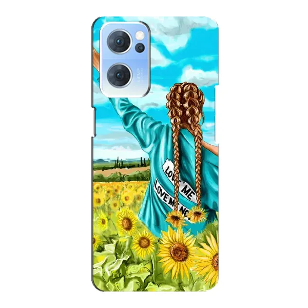 Чохол з принтом «Україночка» для OPPO Reno7 5G Чохол з принтом «Україночка» для OPPO Reno7 5G