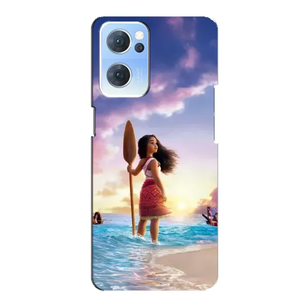 Чохол з принтом «Моана з веслом» для OPPO Reno7 5G