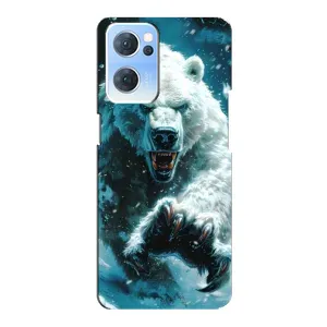 Чохол з картинкою 'Хижаки' для Oppo Reno7 5G (Полярний ведмідь)