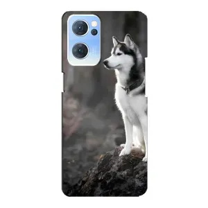 Чохол з Хаскі Oppo Reno7 5G - (AlphaPrint) (Вірний собака)