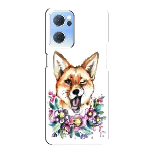 Чохли з картинкою Лисичка для Oppo Reno7 5G (VPrint) (Весела лисичка)