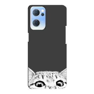 Чохол на OPPO Reno7 5G з Котиками (VPrint) (Виглядає котик)