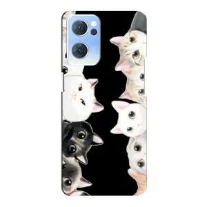 Чохол на OPPO Reno7 5G з Котиками (VPrint) (Погляд котиків)