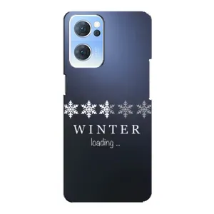 Зимні Чохли для OPPO Reno7 5G - прозорий фон (Winter loading)