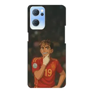 Чохол з футболістом Ламін Ямаль Oppo Reno7 5G (Ямаль аніме)
