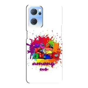 Чохли Амонг Ас для Oppo Reno7 5G (AlphaPrint) (Яскравий АмонгАс)