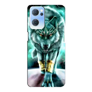 Захисні чохли для OPPO Reno7 5G (AlphaPrint) (ХІТ продаж) ВОВК (Яскравий вовк)