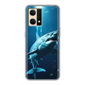 Чохол з картинкою 'Хижаки' для Oppo Reno7 Pro 5G (Акула під водою)