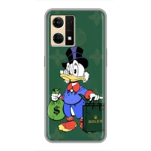 Чехли для Oppo Reno7 Pro 5G - Скрудж МакДак Louis Vuitton (PREMIUMPrint) (Богата Утка)
