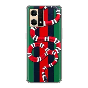 Чехол с принтом «Gucci змия» для OPPO Reno7 Pro 5G