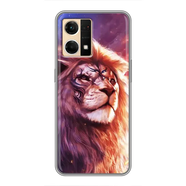 Чехол с принтом «Красочный Лев» для OPPO Reno7 Pro 5G Чехол с принтом «Красочный Лев» для OPPO Reno7 Pro 5G