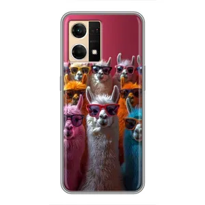 Чохол з принтом стильні тварини для OPPO Reno7 Pro 5G
«ОППО Рено7 Про 5Джи» (Лами в окулярах)