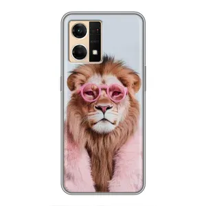 Чохол з принтом стильні тварини для OPPO Reno7 Pro 5G
«ОППО Рено7 Про 5Джи» (Лев в окулярах)