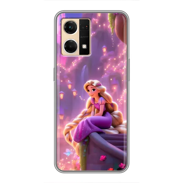 Чохол з принтом «Рапунцель у замку» для OPPO Reno7 Pro 5G
