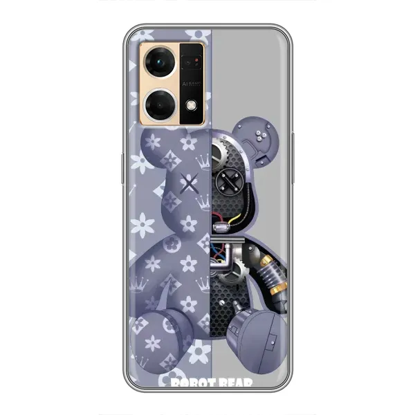 Чехол с принтом «Робот Мишка» для OPPO Reno7 Pro 5G Чехол с принтом «Робот Мишка» для OPPO Reno7 Pro 5G