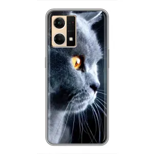 Чохли з Котиками для Oppo Reno7 Pro 5G (VPrint) (Сірий Кіт)