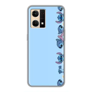 Чохол з принтом Стіч на OPPO Reno7 Pro 5G (Стіч фон)