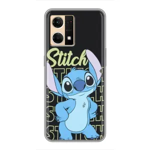 Чохол з принтом Стіч на OPPO Reno7 Pro 5G (Stitch 626)
