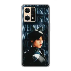Чохли Венсдей на Oppo Reno7 Pro 5G Уенсдей (AlphaPrint) (Венздей кішка)
