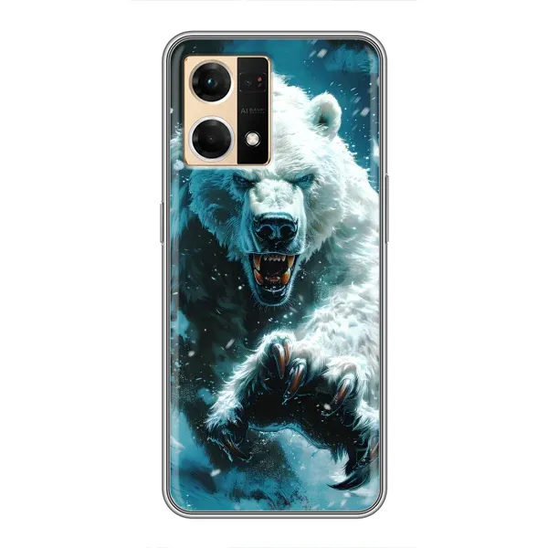 Чохол з принтом «Полярний ведмідь» для OPPO Reno7 Pro 5G