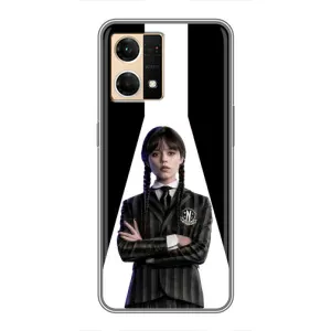 Чохли Венсдей на Oppo Reno7 Pro 5G Уенсдей (AlphaPrint) (W-Wednesday)