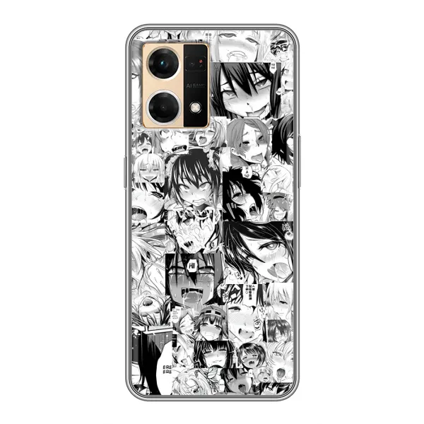 Чехол с принтом «Ahegao manga» для OPPO Reno7 4G Чехол с принтом «Ahegao manga» для OPPO Reno7 4G
