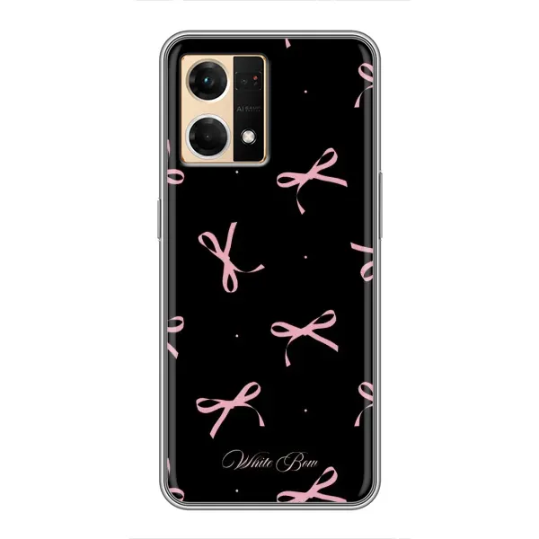 Чохол з принтом «Банти на чорному» для OPPO Reno7 4G