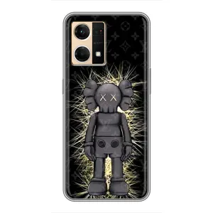 Чохол з принтом «Bearbrick LV» для OPPO Reno7 4G