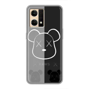 Чохол з принтом «БеарБрік очі» для OPPO Reno7 4G