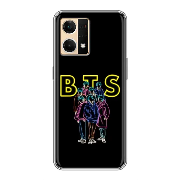 Чохол з принтом «BTS стайл» для OPPO Reno7 4G Чохол з принтом «BTS стайл» для OPPO Reno7 4G