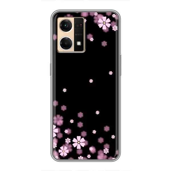 Чохол з принтом «Квіти маленькі» для OPPO Reno7 4G