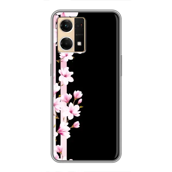 Чохол з принтом «Квіточки» для OPPO Reno7 4G
