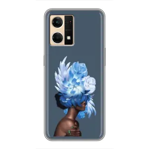 Чехлы (ART) Цветы на Oppo Reno7 4G (VPrint) (Цветы на голове)