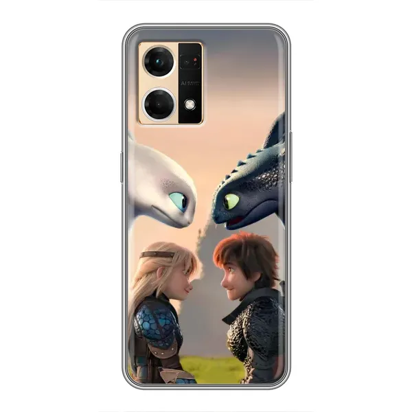 Чехол с принтом «Иккинг и Астрид» для OPPO Reno7 4G