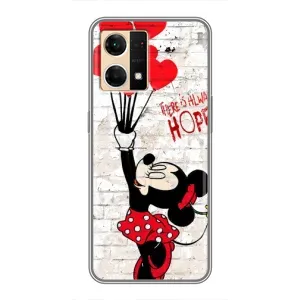 Чохол Disney Mouse Oppo Reno7 4G (PREMIUMPrint) (Heart Minni)