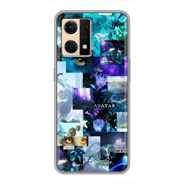 Чохол з принтом «колаж Аватар» для OPPO Reno7 4G